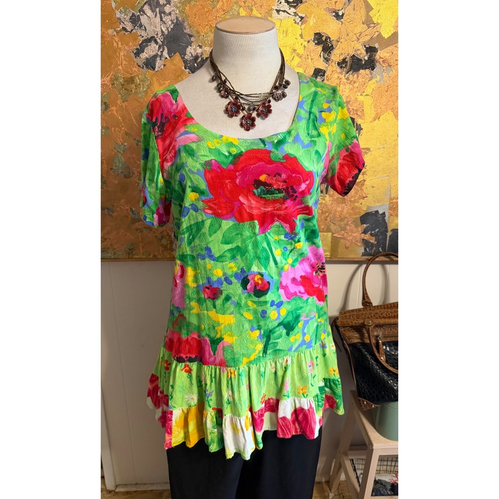Jams World Vintage Scooped Neck  Girls  Spun Rayon Hatti Dress XXL
